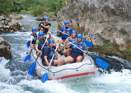 Rafting on Cetina River